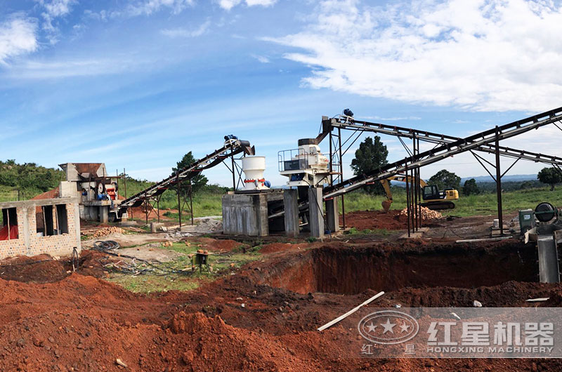 石子加工现场图片 石子加工现场图片