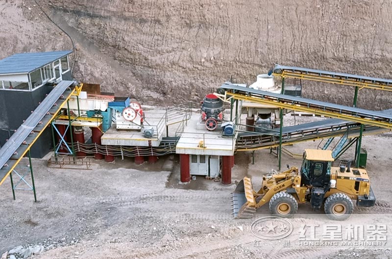 钢渣处理生产线实拍图 钢渣处理生产线实拍图