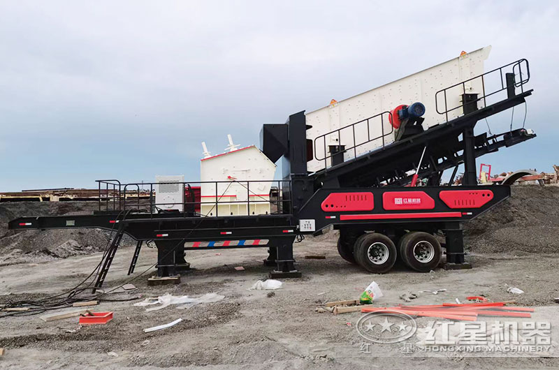 移动反击式破碎站工作现场图片 移动反击式破碎站工作现场图片